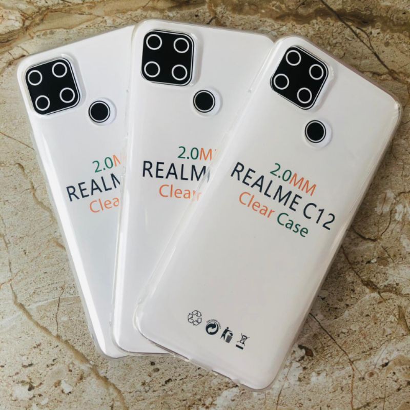 Silikon Jelly Softcase Bening Realme C12 Soft case Narzo 20