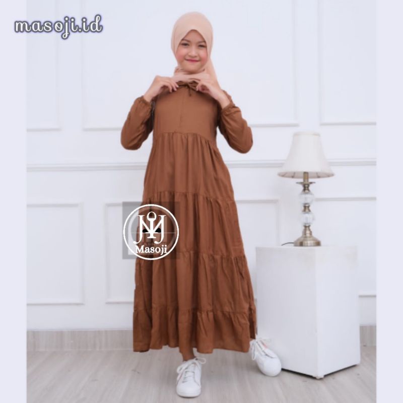 Aisy Gamis Kids ~ Gamis Anak Perempuan / Midi Dress Anak Perempuan Tanggung / Tunik Anak Perempuan-2