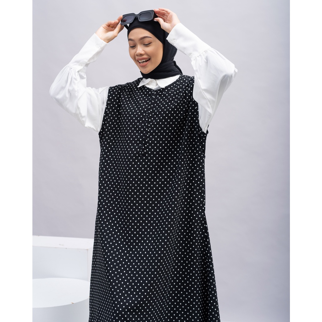 INNER MAXI DRESS WULAN KATUN POLKADOT PREMIUM B559