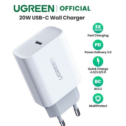 Jual Ugreen Kepala Charger Type C W Model Plug Eu Pd Fast Charger