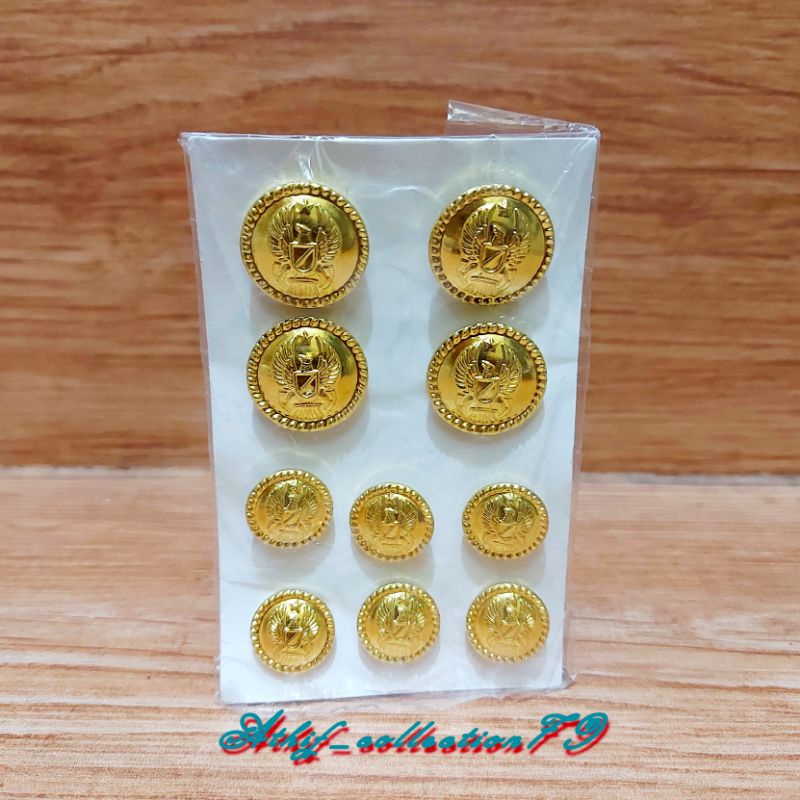 Kancing PDU TNI AD Murah Kancing PDU TNI AD Satu Set