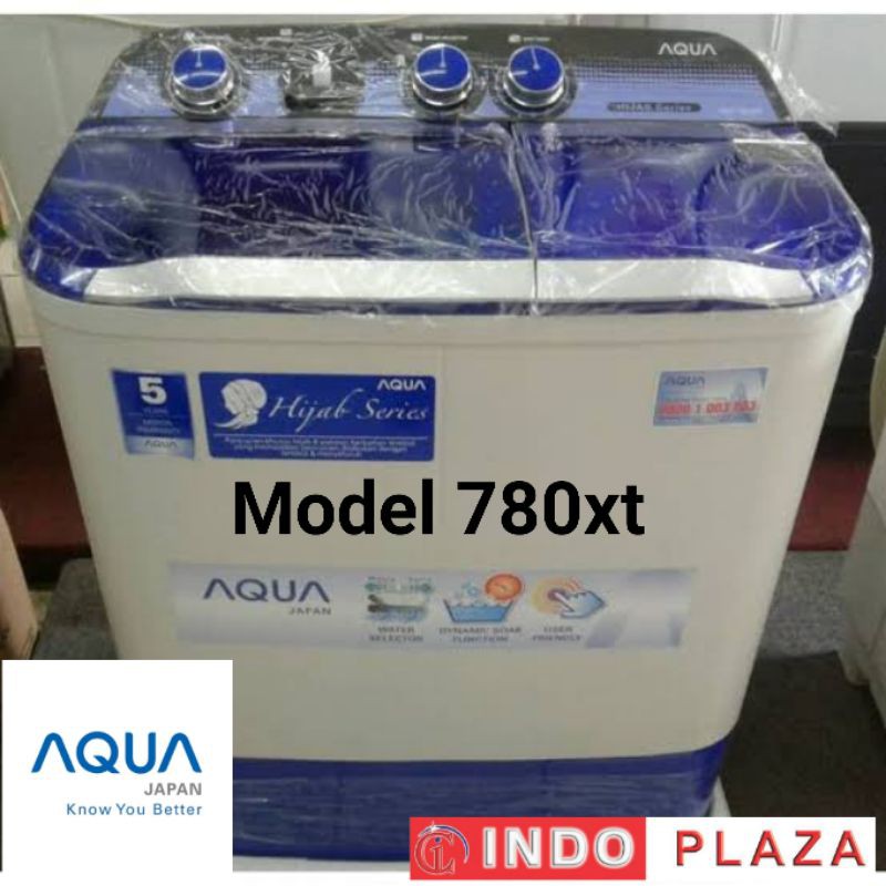 Mesin cuci AQUA 2 tabung 7kg / 7 kg QW-781 xt / 780 xt / 761 xt / 750 xt