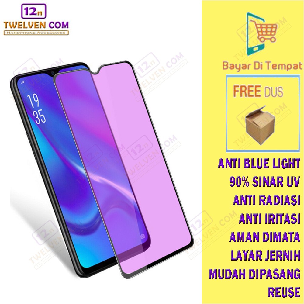 ANTI BLUE TEMPERED GLASS BLUE LIGHT Realme 2 / 2 Pro / 3 / 3 Pro / 5 / 5 Pro / 5s / 5i / 6 / 6i / 6 Pro / 7 / 7 Pro / 7i / 8 / 8 Pro / 8i
