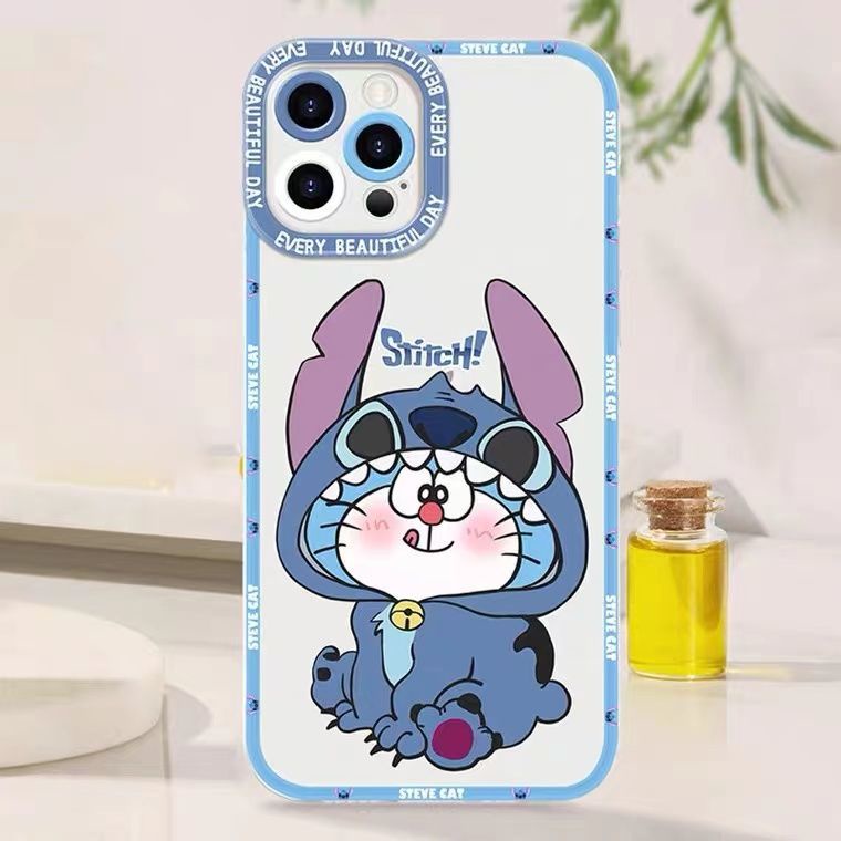 Soft Case Silikon Transparan Motif Kucing Cover IPhone 14 13 12 Pro Max 11 XS XR X 8 7 6S Plus