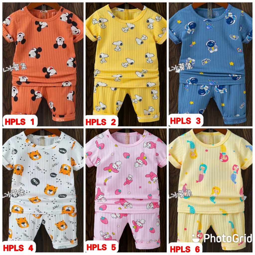 SETELAN BAJU ANAK PIYAMA ANAK IMPORT CELANA SELUTUT UMUR 6 BULAN S.D 10 TAHUN