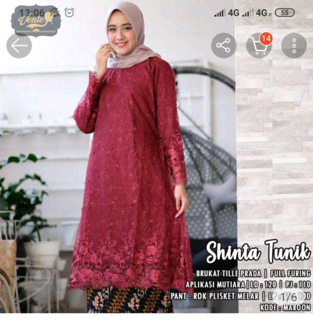 SHINTA TULLE PRADA TUNIK  SAJA XXL LD120 Allsize Jumbo Tile 