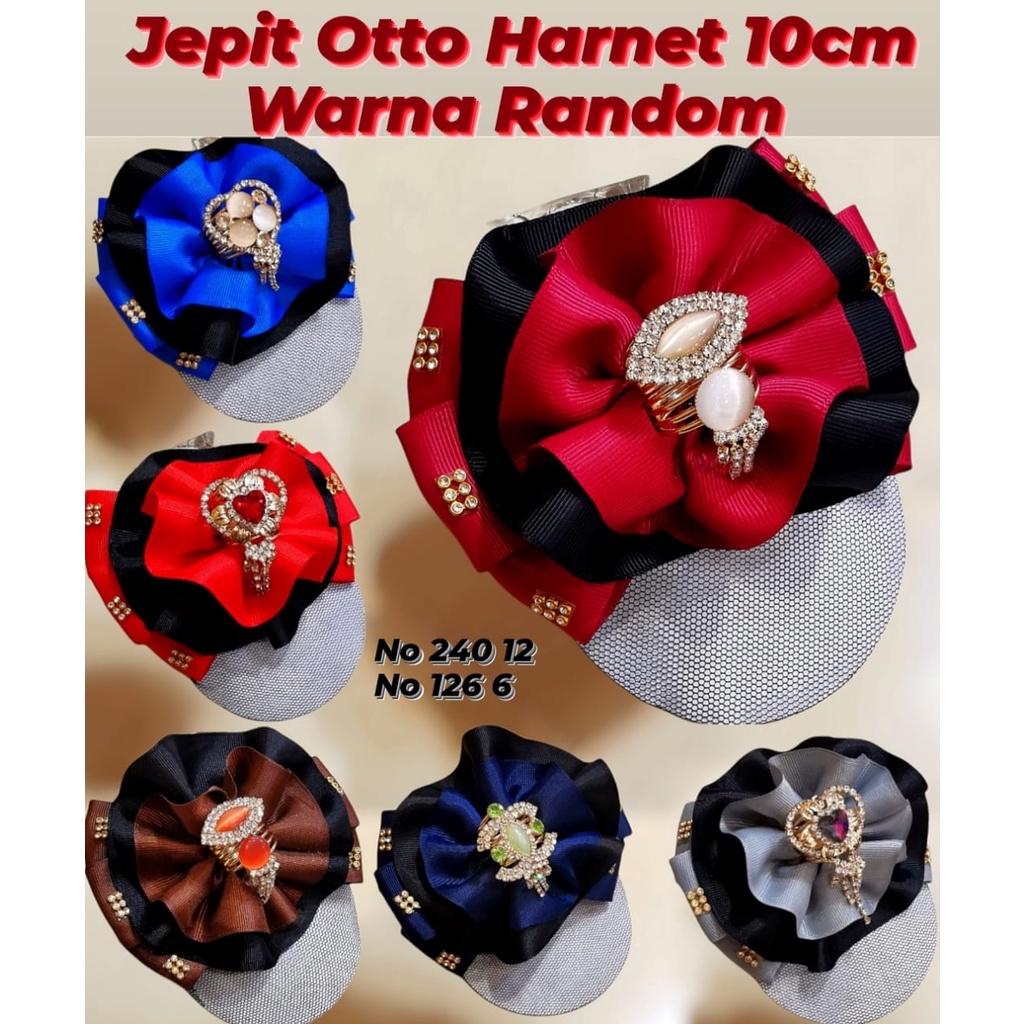 Jepitan Rambut Dengan Merek Otto Harnet Panjang 10cm Random Warna