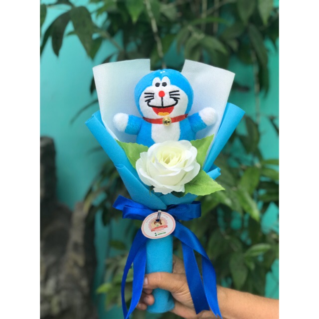 Buket Boneka Doraemon Hadiah ulang tahun