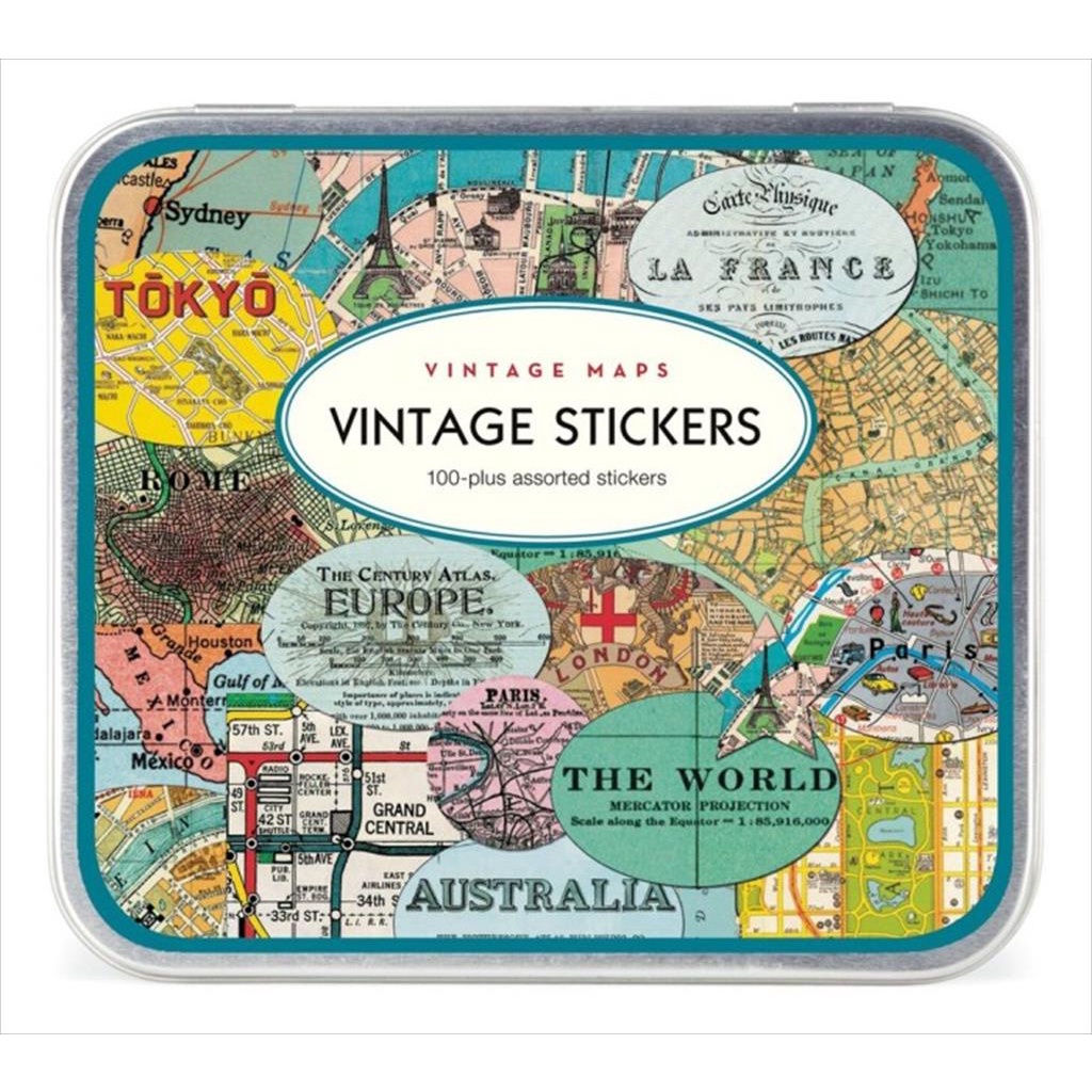 

Cavallini Vintage Maps Stickers