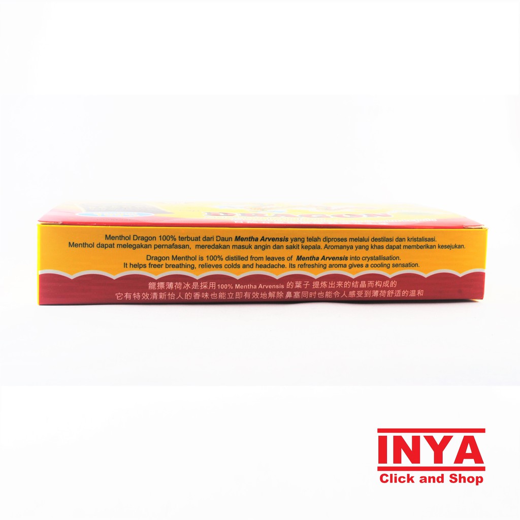 Dragon Menthol 100% 20gr BOX - Isi 6 pcs - Minyak Angin