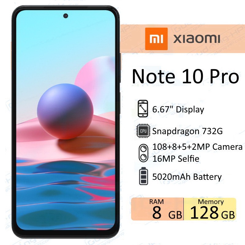 Xiaomi Note 10 Pro Ram 8/128 GB Garansi Resmi ini