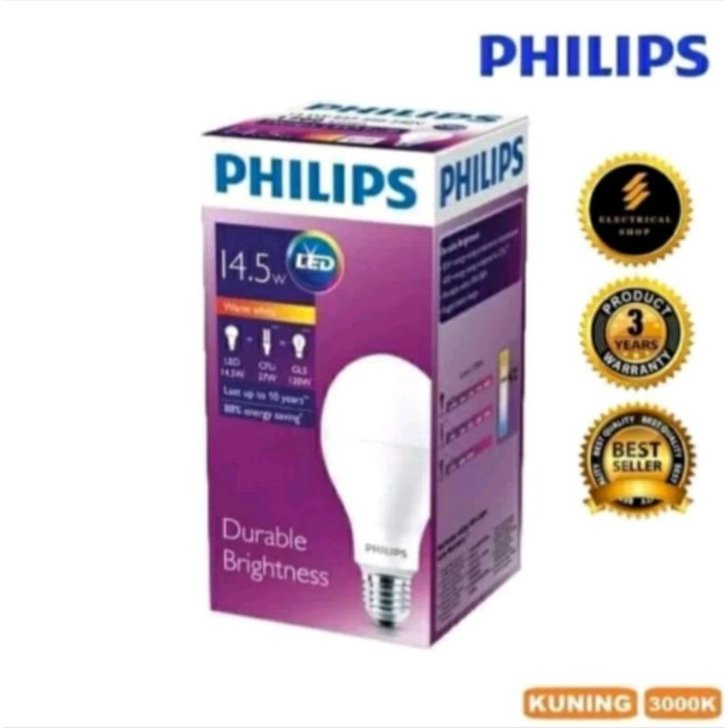 lampu philips led bulb 14.5w kuning