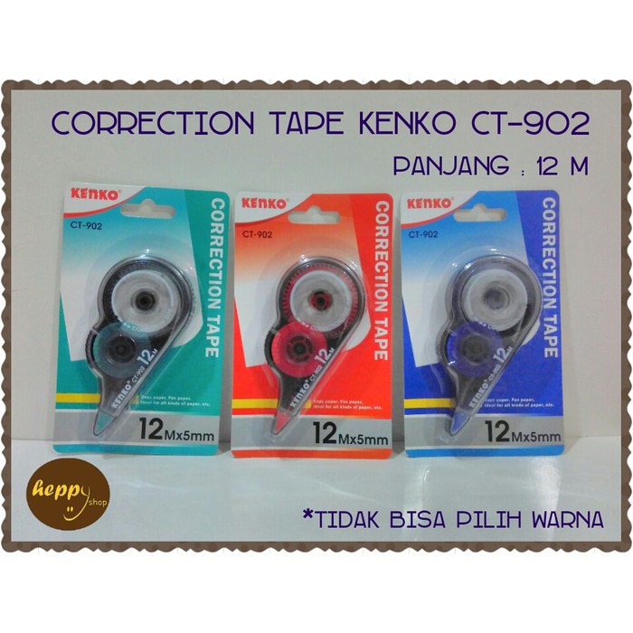 

Unik Correction Tape Kenko CT 902 Tip Ex Roll Kenko CT 902 Murah