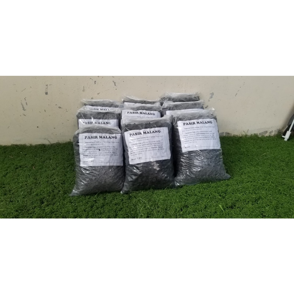 Pasir malang kemasan ekonomis 1 kg untuk media tanam dan aquarium atau aquascape