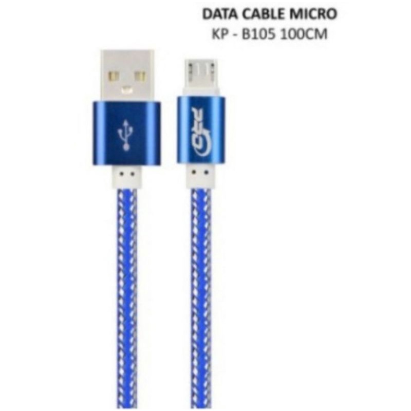 Kabel Data Kabel Charger Kabel Cas Pro Micro KP-B105 100cm