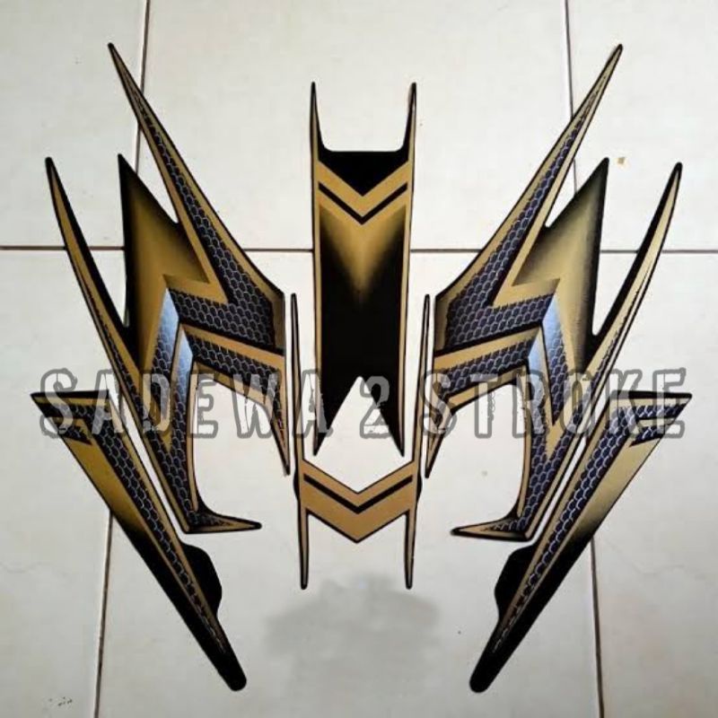 STIKER STRIPING RX KING 2003 SE GOLD LIMITED EDITION