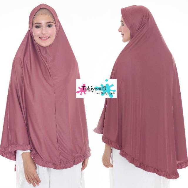 PROMO MURAH Bergo Syari Khimar Syari Kerudung Hijab Jilbab Bergo Jumbo Besar Syari Rempel W