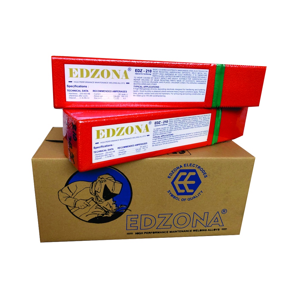 Kawat Las hardfacing | Edzona - 260 | 57 - 60 HRC| Diameter 3,25 & 4,0 mm