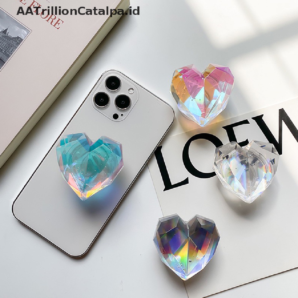 Aatrillioncatalpa Dudukanstand Holder Handphone Teleskopik Motif Laser Love