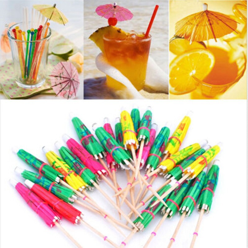  Bayar Di Tempat 50 Buah  Payung Kecil Hiasan  Untuk Kue  Es 