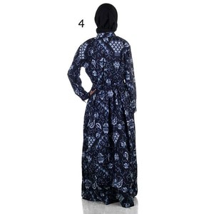 Gamis Muslim Batik I Busana Muslim Wanita Gamis Batik Syar'i Alya|No 4