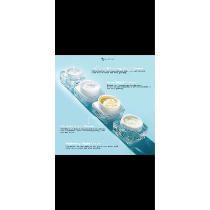 acne night cream ms.glow original