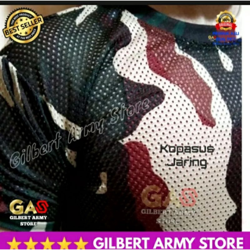 GILBERT ARMY STORE Kaos Loreng Jaring Malvinas Tni  Kaos Pria Army  Daleman loreng  Grosir Murah