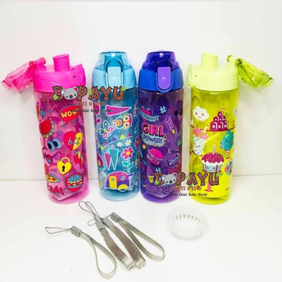 BOTOL MINUM ANAK LOLIPOP HX658 ADA TALI PENDEK