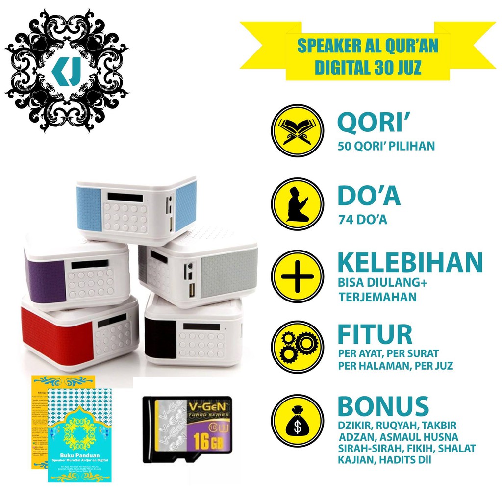 Speaker Tp600 Murottal Memory 16gb