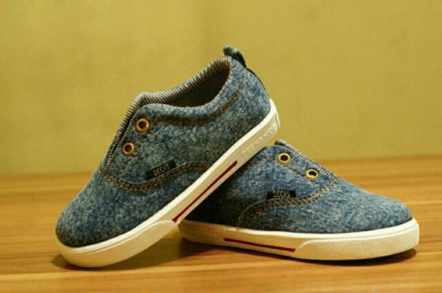 Sepatu Anak Decks Kids Volga Dark Blue Wash Casual Original