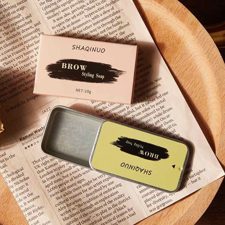 Eyebrow Styling Soap Long Lasting 3D Eyebrow Soap Wax With Brush