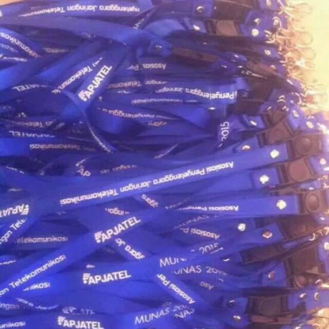 Tali Lanyard Name  Tag PRINT SABLON  CETAK Tulisan 