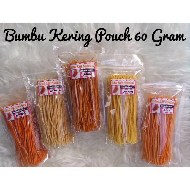 

Mie lidi voucher kering pouch 50 Gram