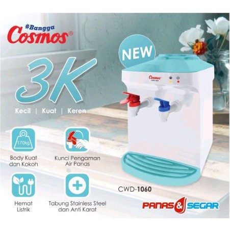 NENW Cosmos CWD1060 Dispenser Meja 2 Kran Hot NormaTERLARIS
