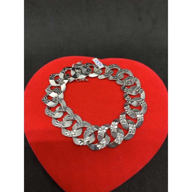 gelang tangan emas asli kdr 750 mas putih model sisik naga