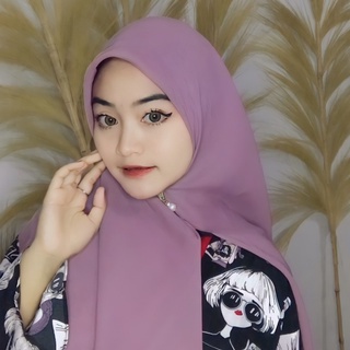 alfatih store segiempat Zipper Bella Square Lasercut Polycotton Hijab Zipper Polos Jilbab Resleting Ziper Bella Square Hijab Instan Terbaru Kekinian