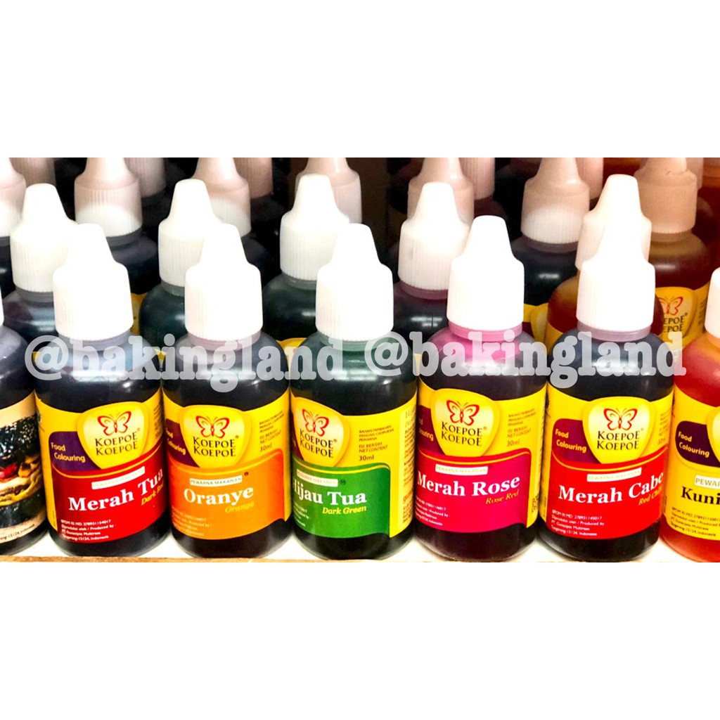 

Pewarna makanan Koepoe koepoe 30ml