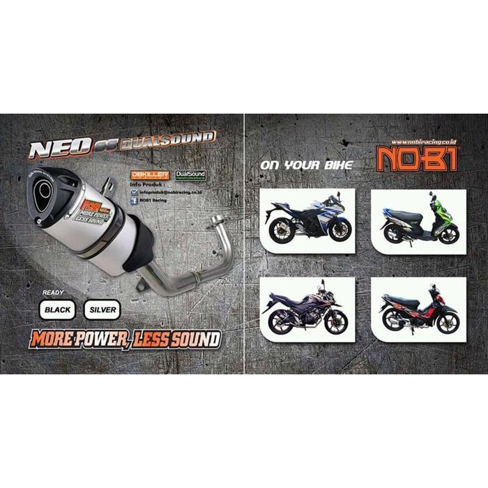 New Arrival - Knalpot Nobi / Nob1 Neo Ss Honda Cs 1 / Cs1 / Sonic 125 Cc