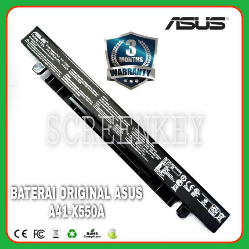 Baterai Battery Original Laptop Asus X550 X550A X550V X550I X452 X452C X452E X450 X450C X450CA X450VC A450 A450C A450L