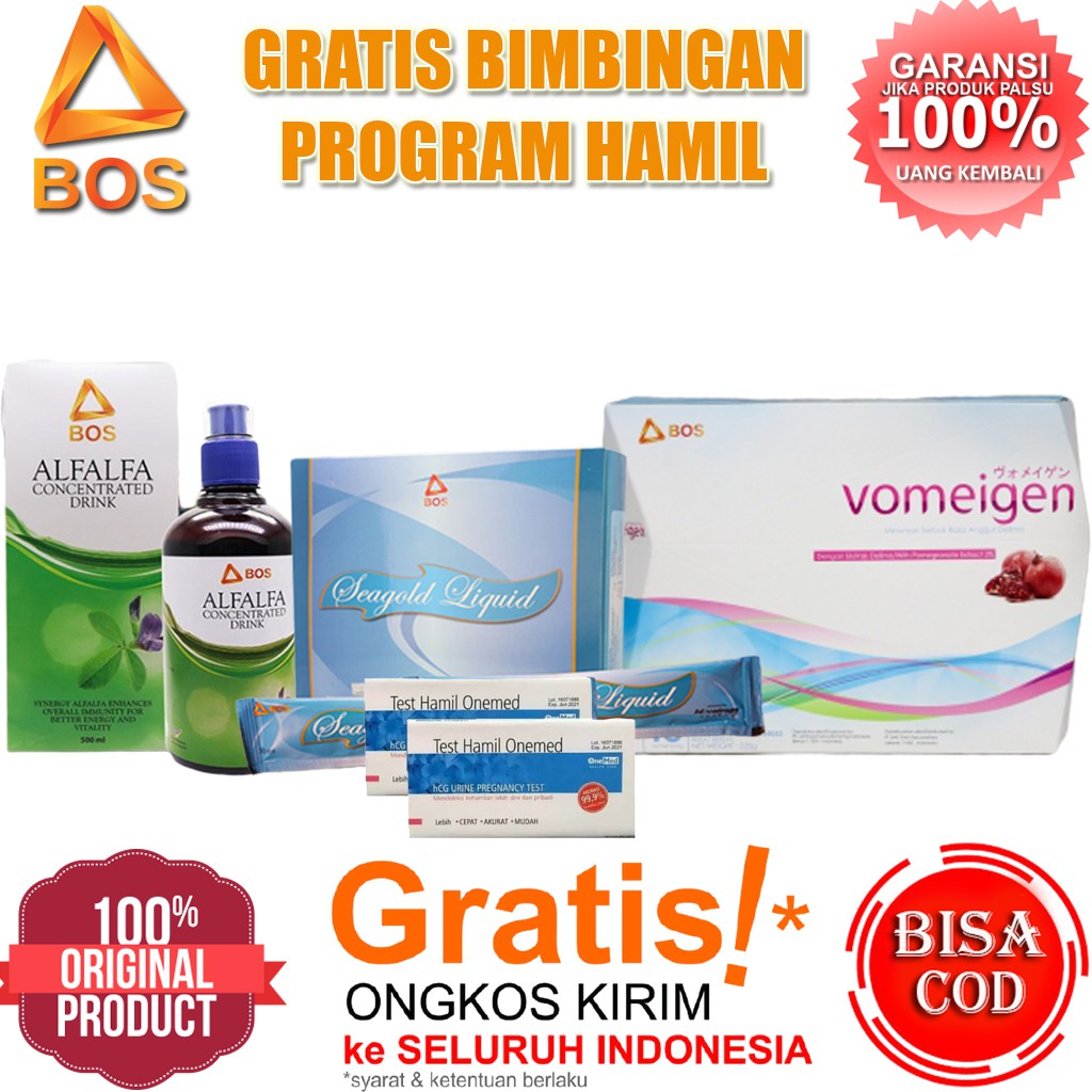 Paket Maksimal Cepat Hamil Voemigen Alfalfa Seagold Original 100% Herbal BEE  PROMO TERMURAH 