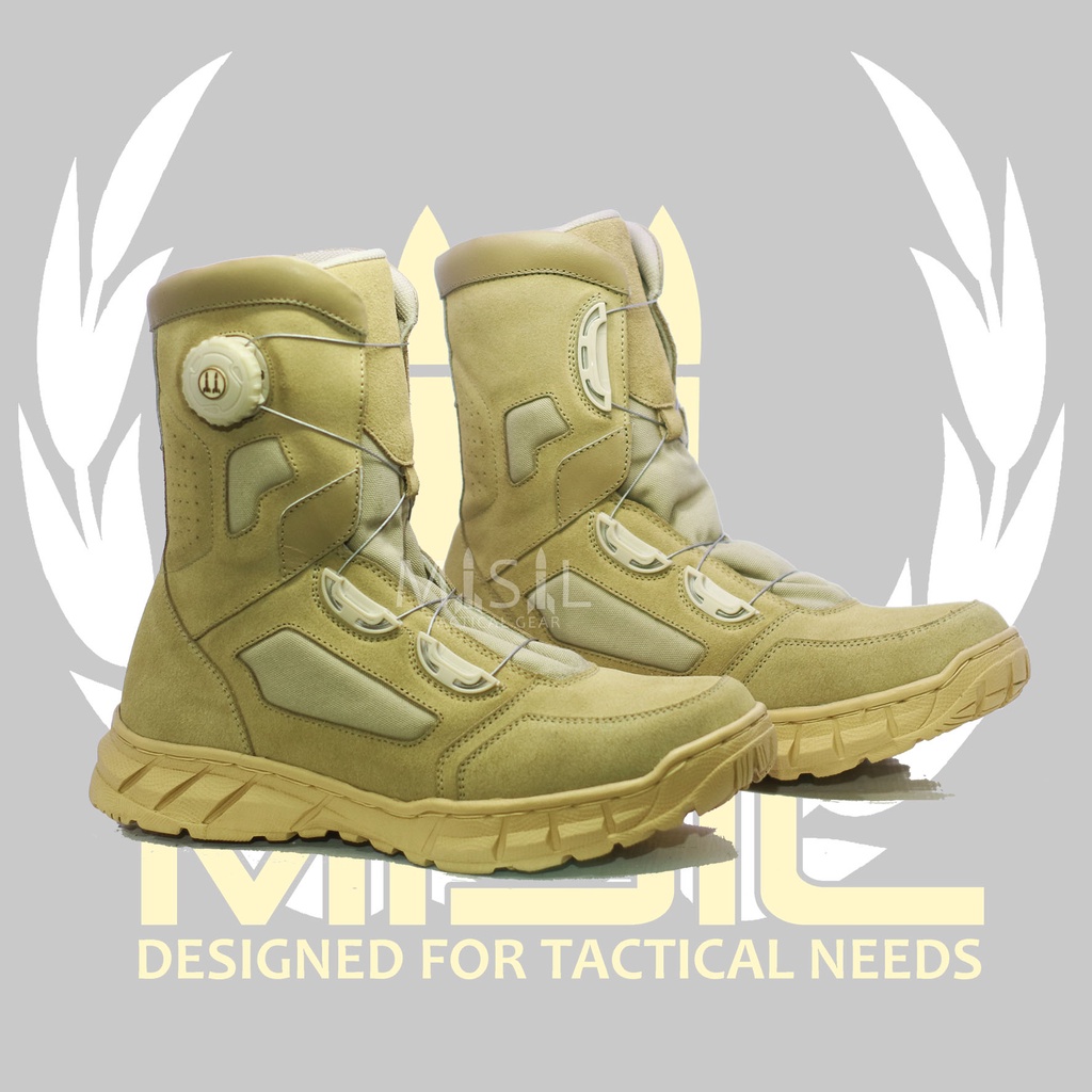 SEPATU PDL tactical tali putar / sepatu pdl tni/polri GURUN anti air.