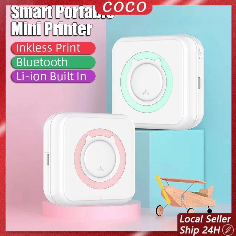 Mini Thermal Printer Portable Mobile Printer Waybill Receipt Printer Mini Printer Photo Printer