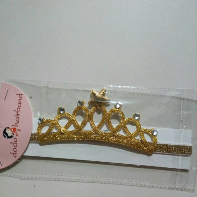 ,Bandana bayi elastis mahkota tiara