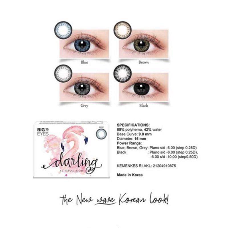 ❤ RATU ❤ Softlens X2 Darling Normal | Soflens Darling By Exoticon Big Eyes Dia 16mm