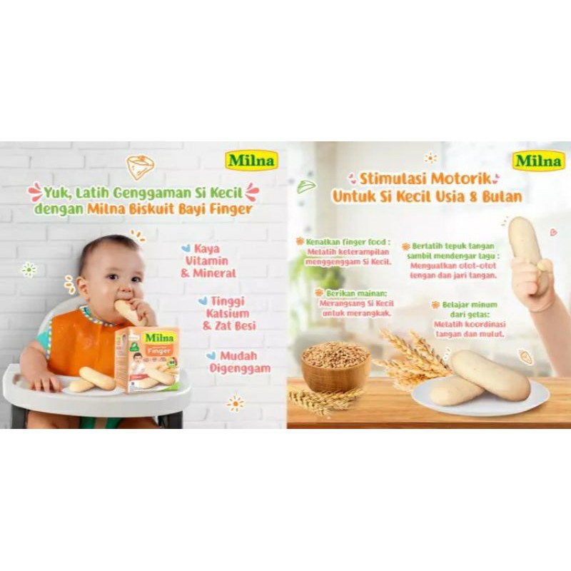 Milna Biskuit Bayi Finger 8m+ 52gr