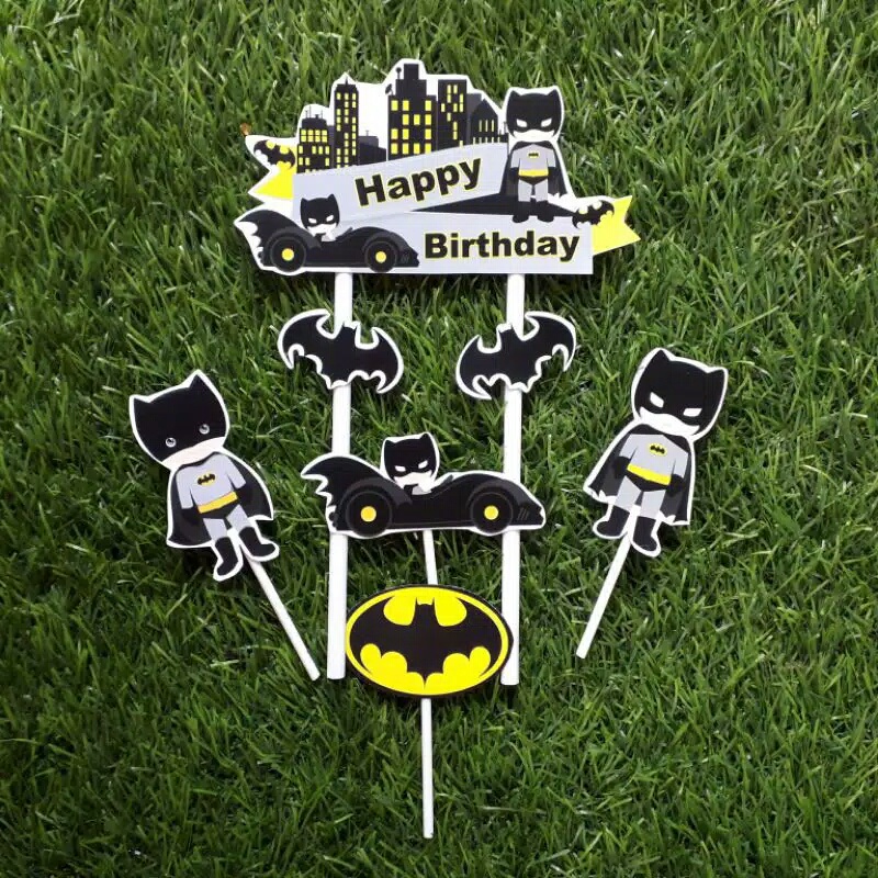 topper toper cake hiasan kue ulang tahun karakter Batman BATMAN