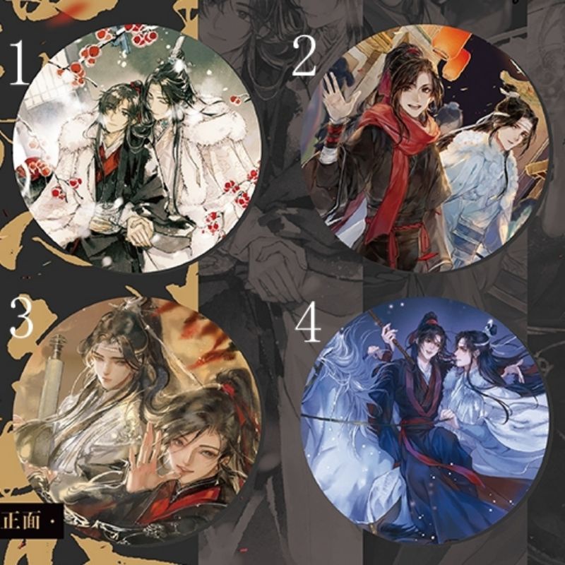 READY STOCK MDZS x Montage Mo Dao Zu Shi Calendar Standee Glitter BadgeWei Wuxian Lan Wangji
