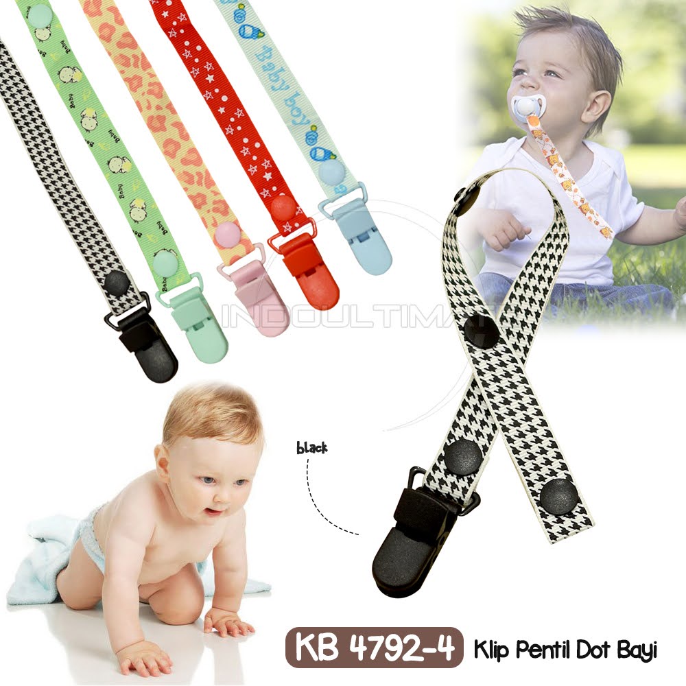 [COD] Tali Klip Penjepit Dot dan Mainann Multifungsi Rantai Klip Panjang Adjustable Empeng Pengait Gantungan Safety Pacifier Clip Dummy KB-4792-4