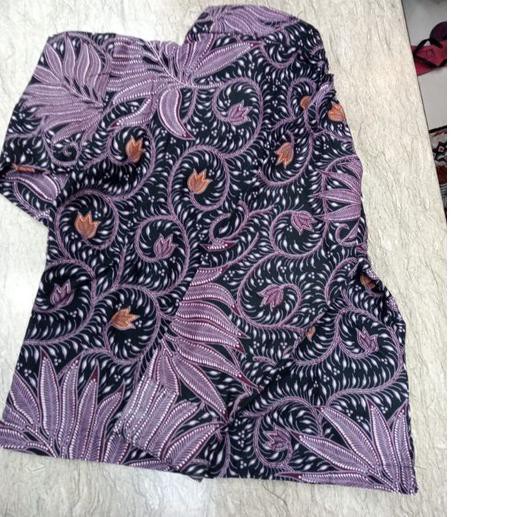 ➧ couple batik ayah anak warna ungu,lilac,Batik Pria Lengan Panjang Premium,modern baju batik cowok