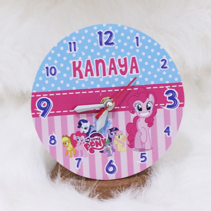 SOUVENIR ULANG TAHUN JAM CUSTOM - SOUVENIR JAM MEJA - FREE DESAIN